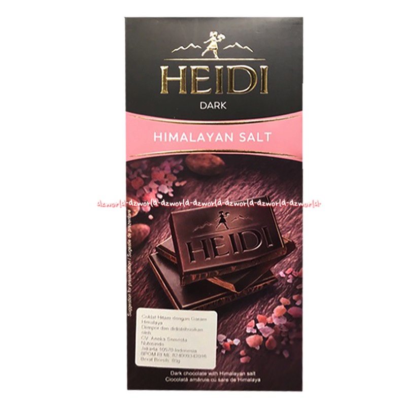 Heidi Dark 80gr Espresso Himalayan Salt Extreme Chocolate Heidi Coklat Hitam 85% Cocoa Kakao Cokelat