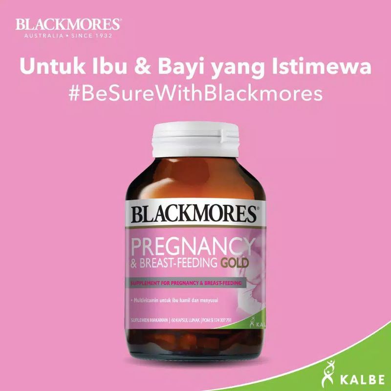 Blackmores Pregnancy and Breastfeeding Gold BPOM Kalbe - 60 Kapsul