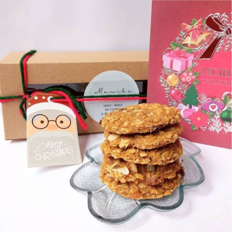 

Oatmeal cookies crunchy & less sugar 15pcs + box