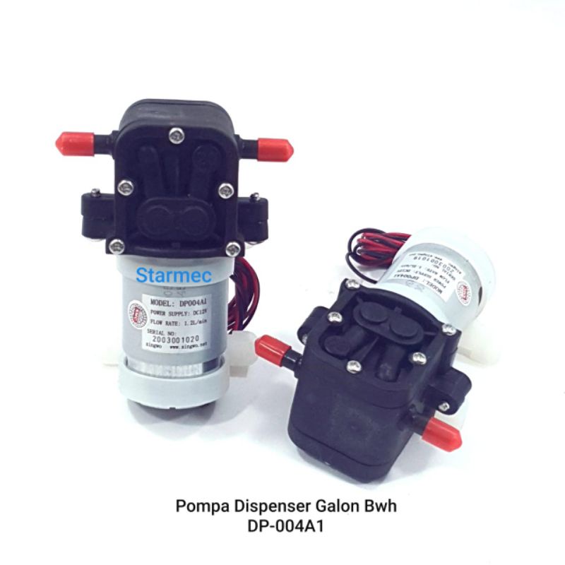 DINAMO POMPA DISPENSER DP004A1 HITAM  - DINAMO DISPENSER GALON BAWAH SANKEN DC 12 Volt ORIGINAL