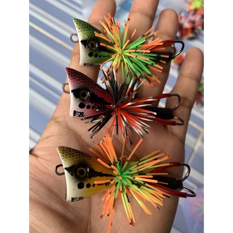 Jaws lunik mini 2.3cm 6.5gram, bukan fisherman, umpan mancing casting gabus