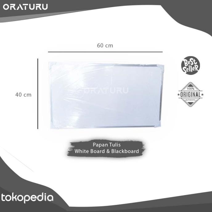 

/////] Papan Tulis Whiteboard dan Blackboard 60 x 40 cm