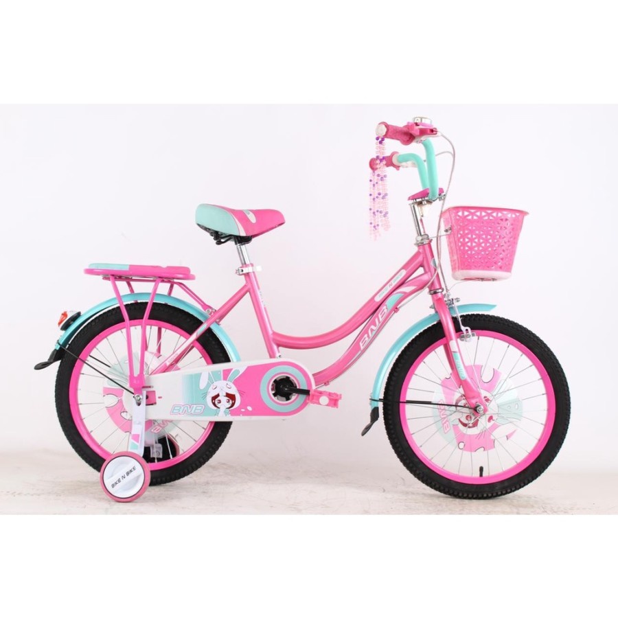 Sepeda Anak Perempuan Mini Keranjang BNB Swan 12 16 18 20 Inch Boncengan SNI-1