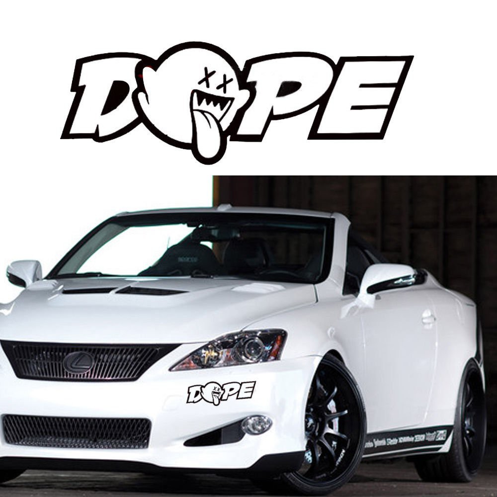 

cutting stiker mobil jdm dope