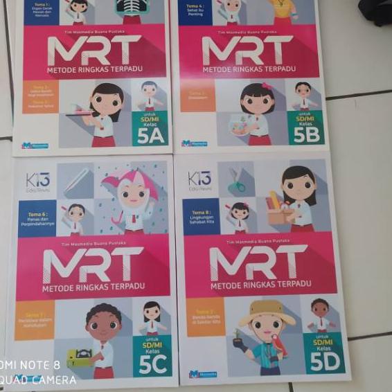[VnT⭐ Buku MRT kelas 5 SD jilid ABCD Masmedia produck terbaik