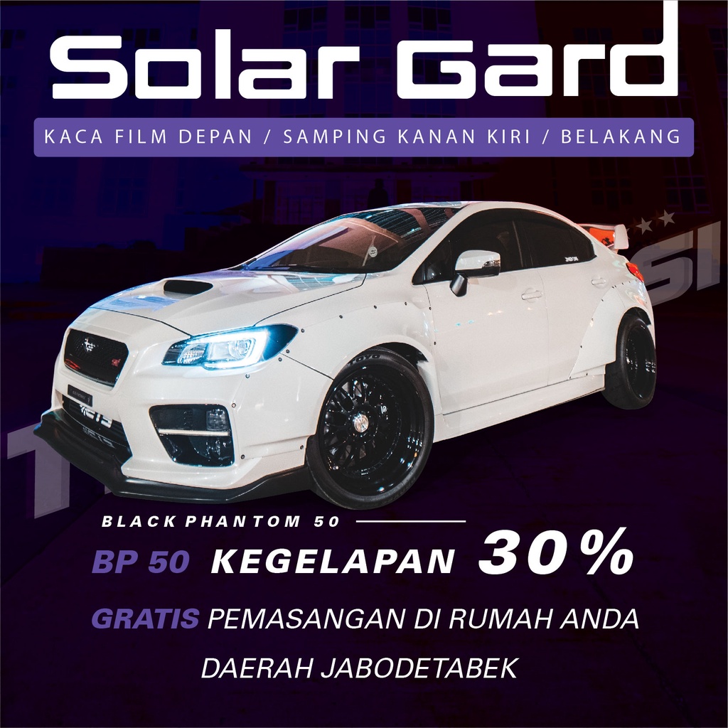 DFSK Glory 580 Kaca Film Solar Guard LX Black Phantom Medium Car