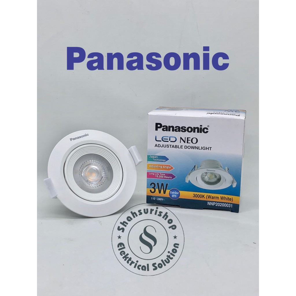 PANASONIC SPOTLIGHT LED NEO 3W 3 WATT LED PANEL PANASONIC NNP20220031