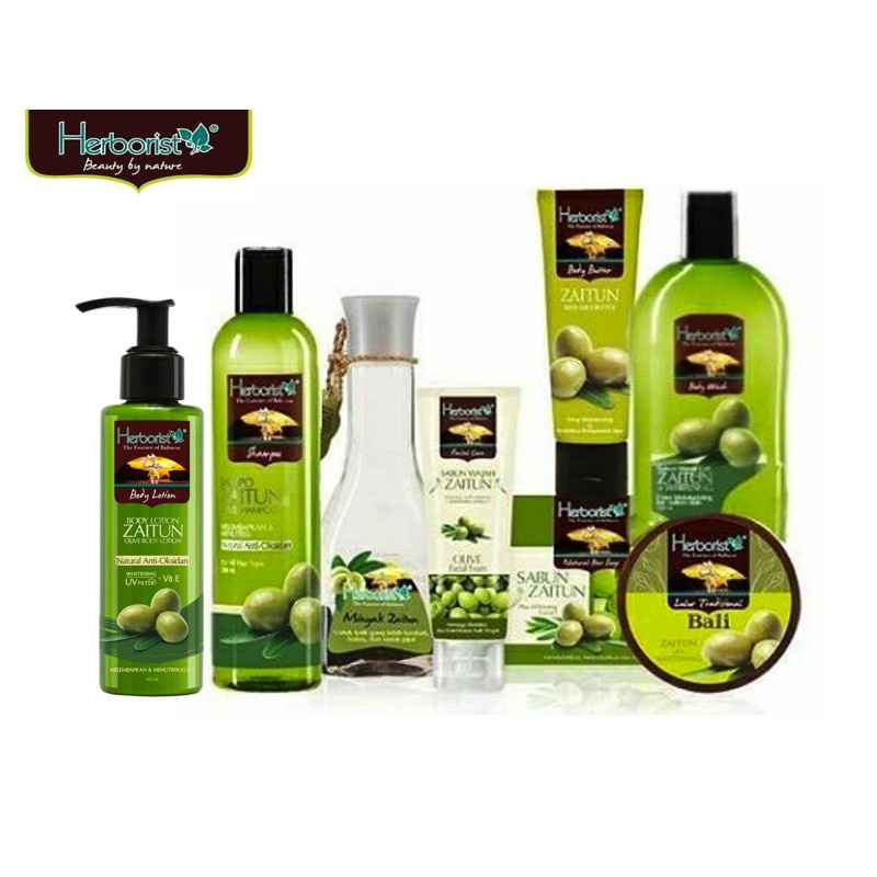 HERBORIST Zaitun Series (Body Wash / Shampoo / Minyak / Body Lotion / Lulur)