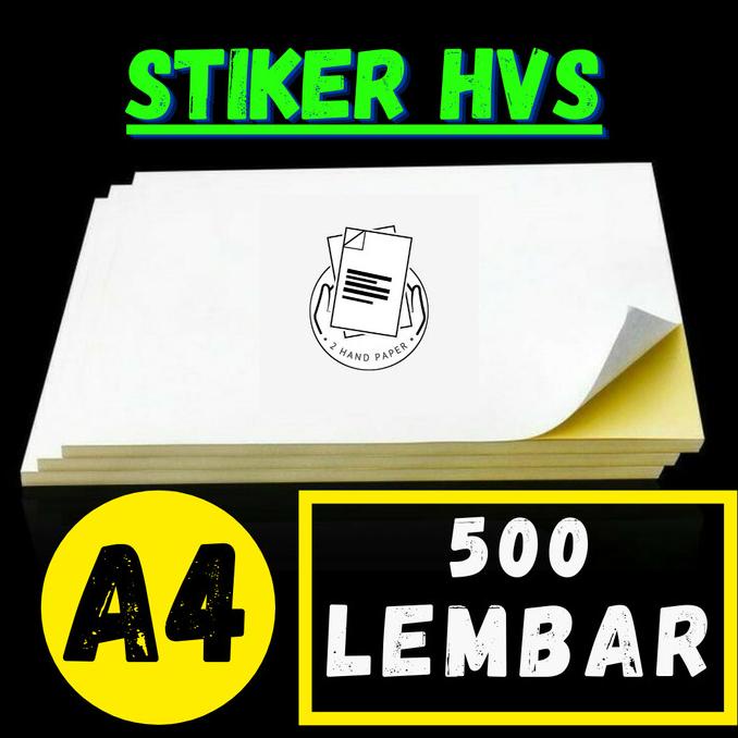 

KERTAS STICKER HVS A4 ISI 500 LEMBAR / STIKER DOFF A4 / KERTAS STIKER XBV5615EA