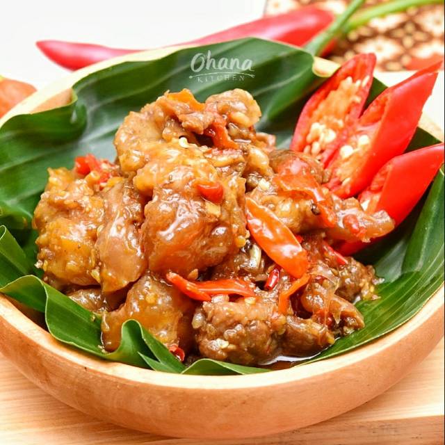 Oseng Daging Urat  Pedas Ohana Kitchen Shopee Indonesia