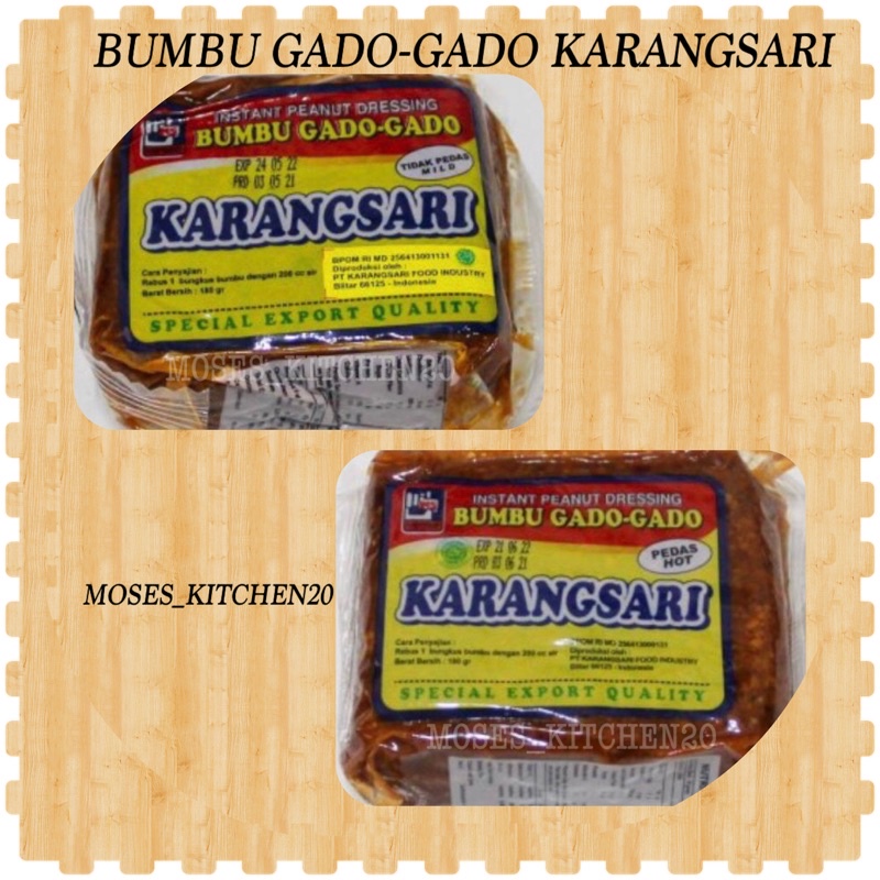 

BUMBU GADO-GADO KARANG SARI 200grPROMO/BUMBU GADO-GADO INSTANT/BUMBU KACANG INSTANT SERBAGUNA