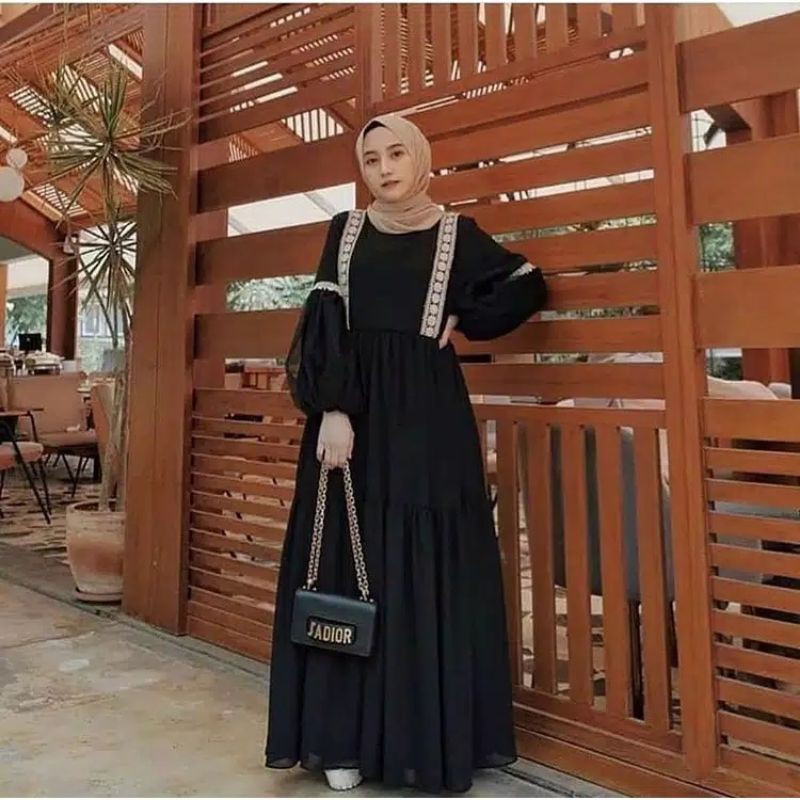 Gamis Anak Cewek Remaja Nt 061 By Nibras Gamis Jumbo Ukuran S M L Xl Xxl Xxxl | Hayla Dress | Gamis 