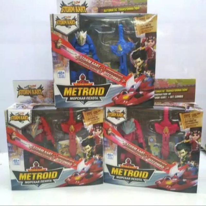 Robot Monkart Mainan Anak Monkart Draka Metroid Zero Moncha Leo