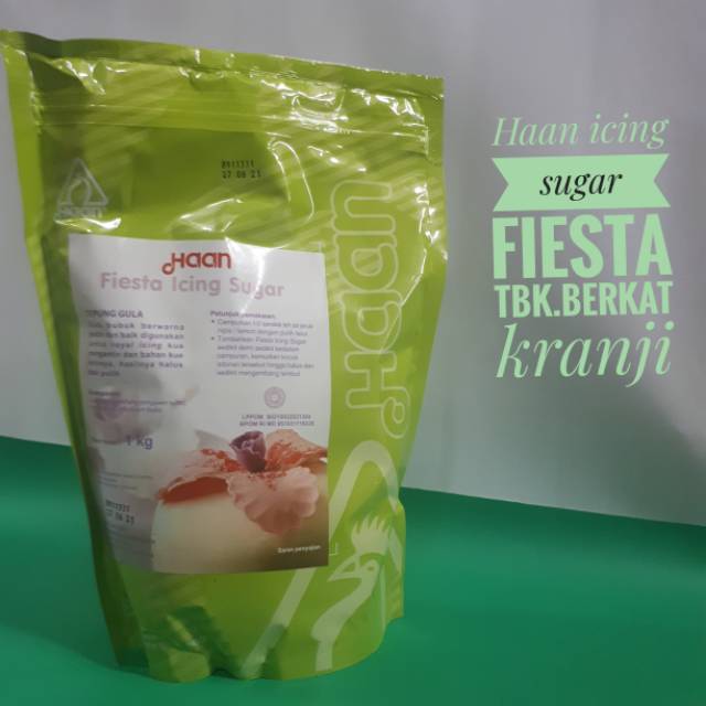 

Haan icing sugar fiesta 1kg