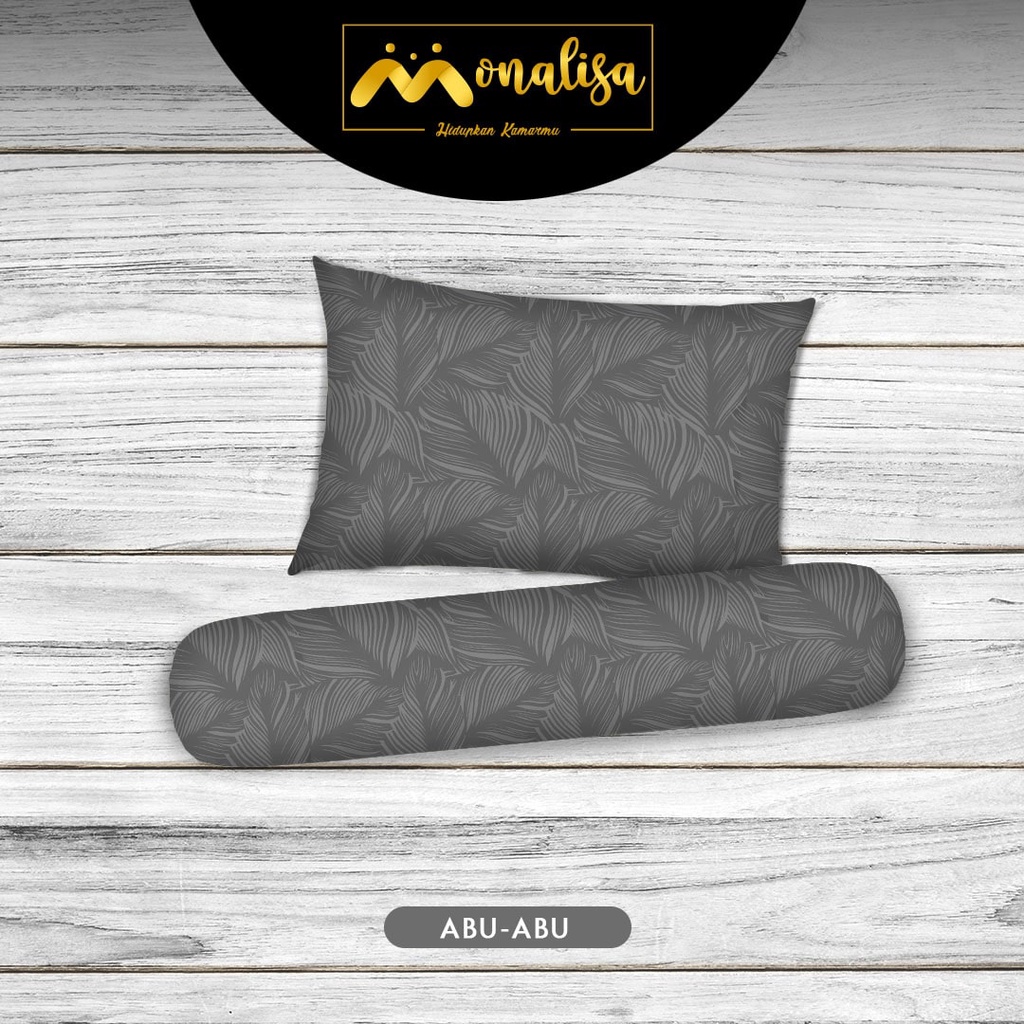 Monalisa Emboss Sprei Uk 90/100/120 - Abu-Abu