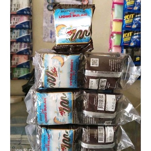 

Kopi Liong bulan + gula