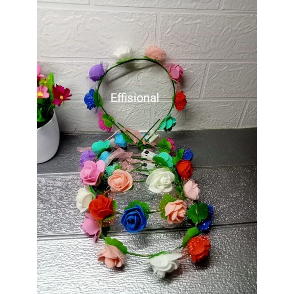 BANDO BUNGA LED/FLOWER CROWN LED/BANDANA NYALA/BANDO BUNGA LAMPU