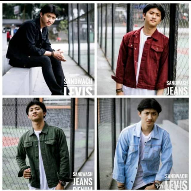 JAKET JEANS LEVIS ARMY PRIA CASUAL UKURAN M,L,XL,XXL
