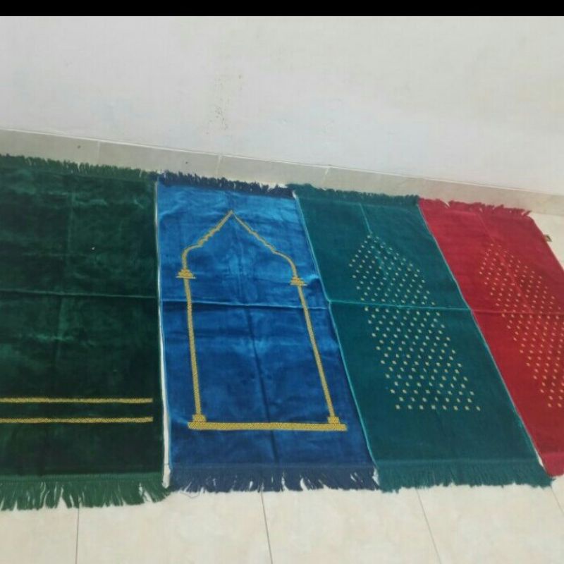 sajadah polos ukuran midi 50x110