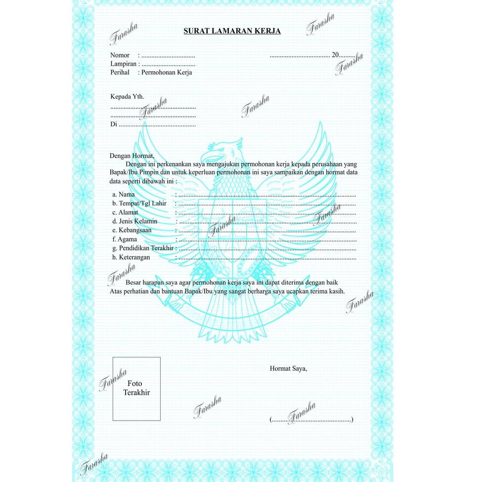 

(W7K5) ✔ DAFTAR RIWAYAT HIDUP / LAMARAN KERJA / CV / CURICULUM VITAE / BLANGKO 100 LEMBAR //Segera@beli!