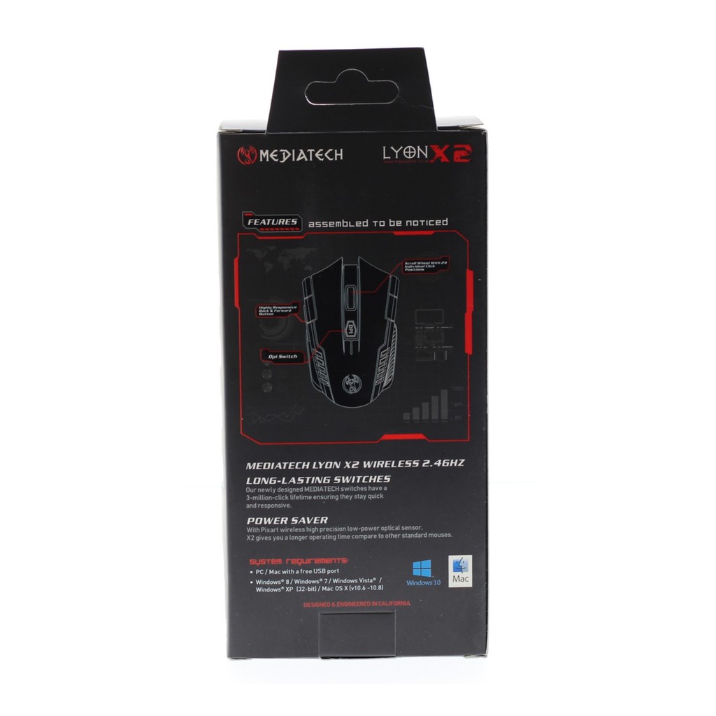 Mediatech LYON X-2 Wireless Gaming Mouse 50060