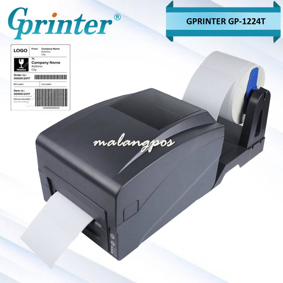 PRINTER LABEL BARCODE GPRINTER GP-1224T  PRINTER LABEL HARGA RESI EKSPEDISI JNT JNE