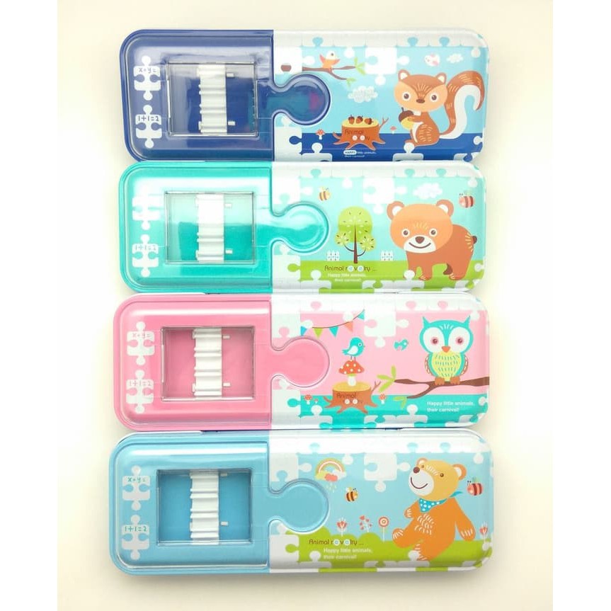 

Tempat Pensil Kaleng 2 Susun / Kotak Pensil Lucu Cute Animal