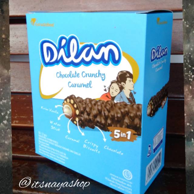 Dilan Wafer Crunchy Caramel Satuan Grosir