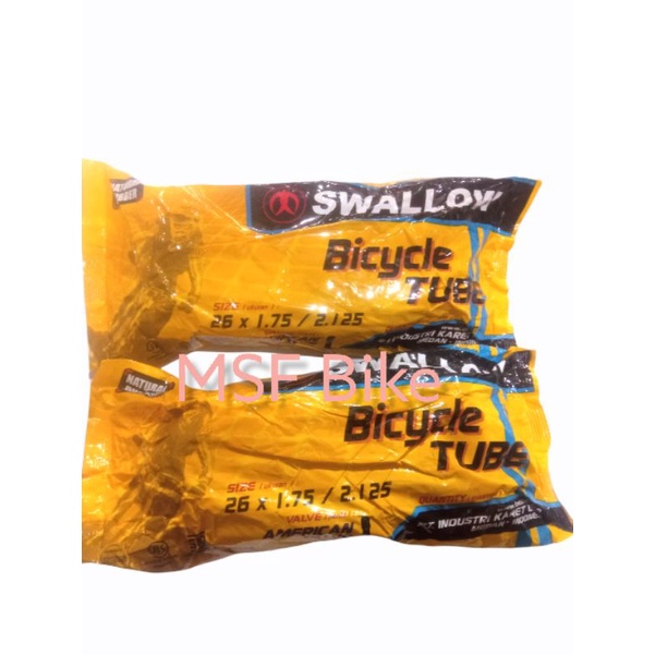 Ban dalam sepeda ukuran 12", 18", 20", 24", dan 26" x 1.75/2.125 swallow