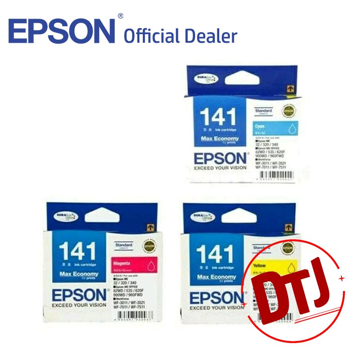 Tinta Epson 141 Black / Cyan / Magenta / Yellow Original