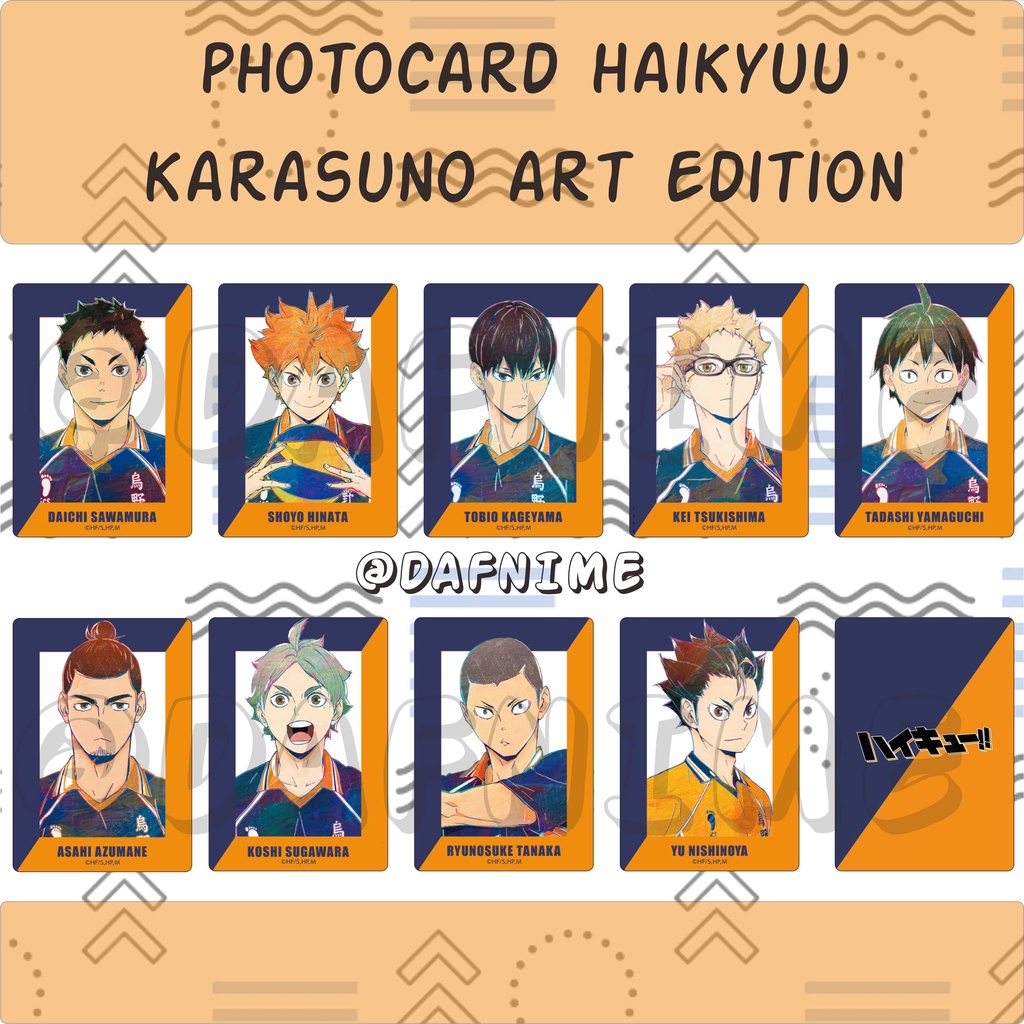 HAIKYUU KARASUNO ART EDITION PHOTOCARD ANIME