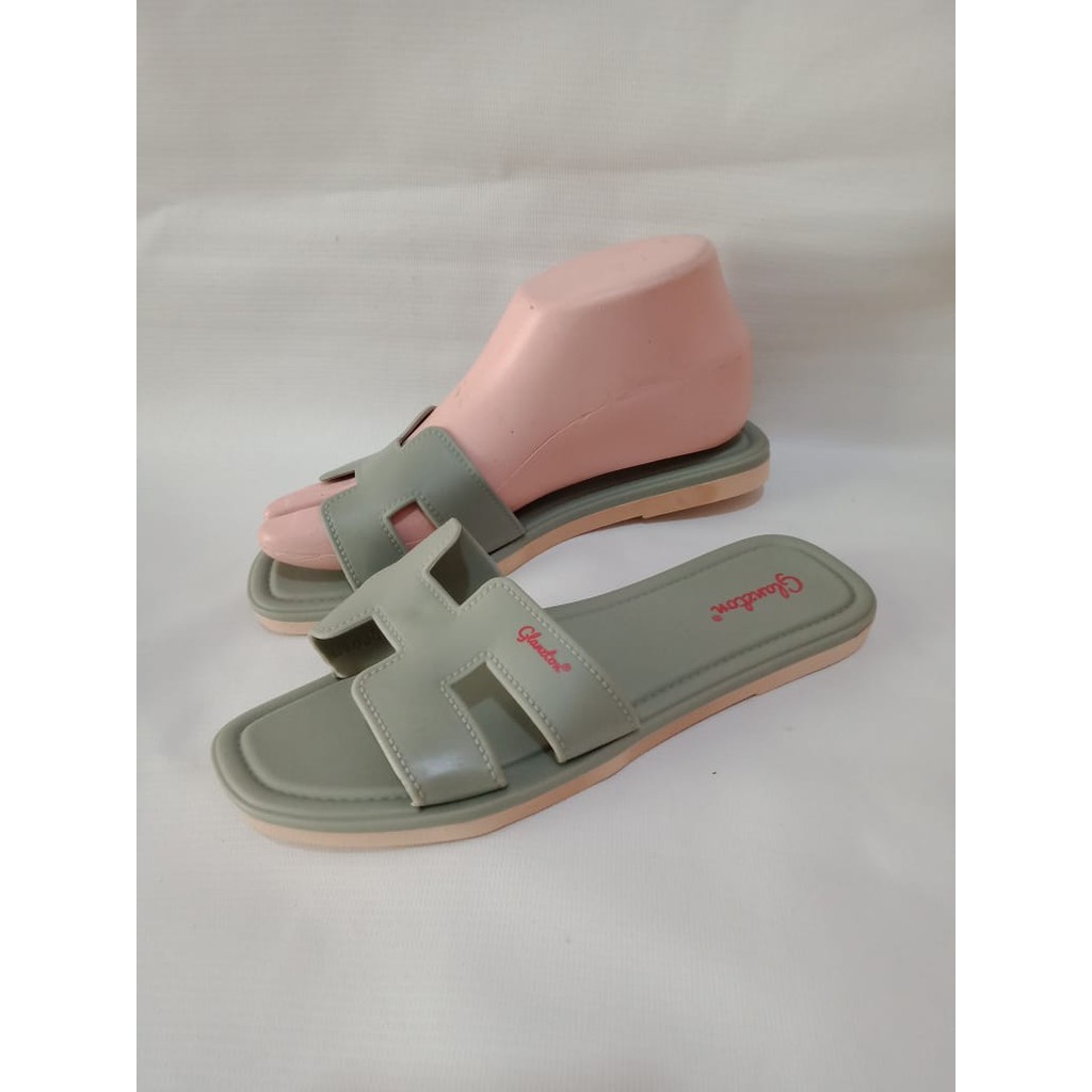 SANDAL SELOP WANITA IMPOR GLANZTON L-1838-QPS UK. 37-41