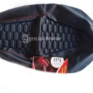 PIN762 Sarung Kulit Cover Jok Variasi Timbul Nmax PCX Aerox Scoopy