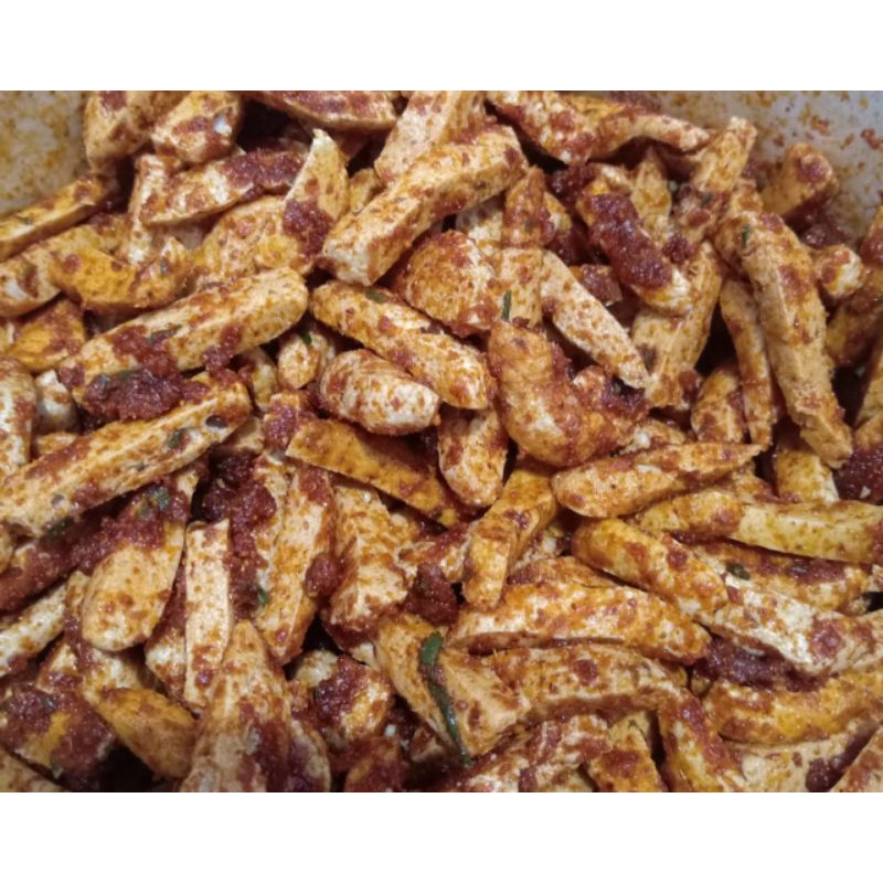 

Basreng pedas kriuk daun jeruk