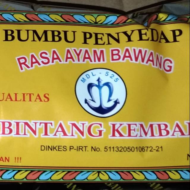 

Bumbu asin original atom bintang kembar 1 bal isi 12pc
