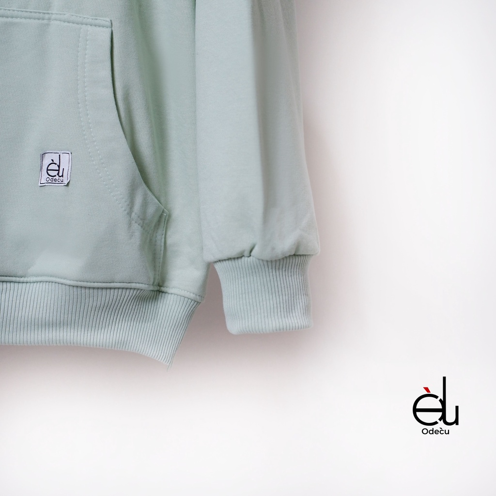 ODECU HOODIE MINT SWEATER OVERSIZE WANITA PRIA