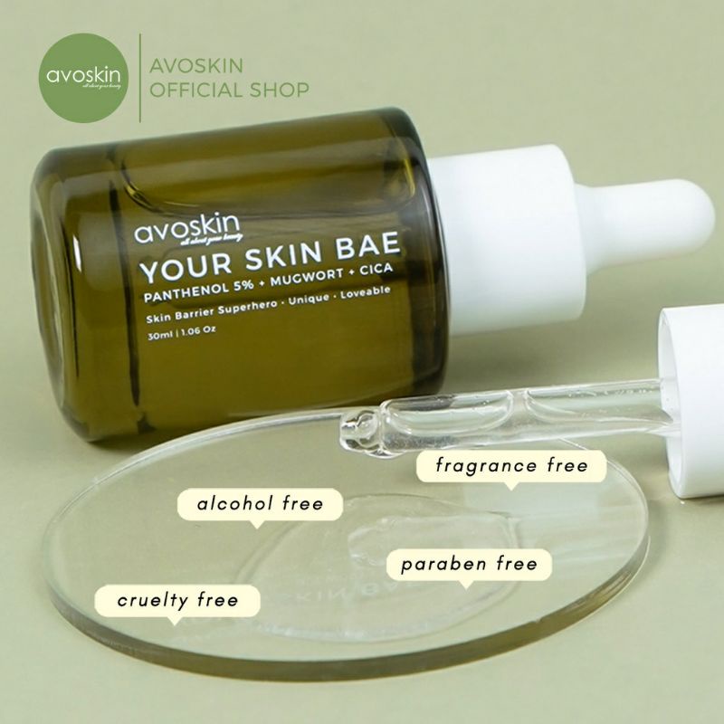 Avoskin Your Skin Bae Panthenol 5% + Mugwort + Cica Barrier  Hero Serum