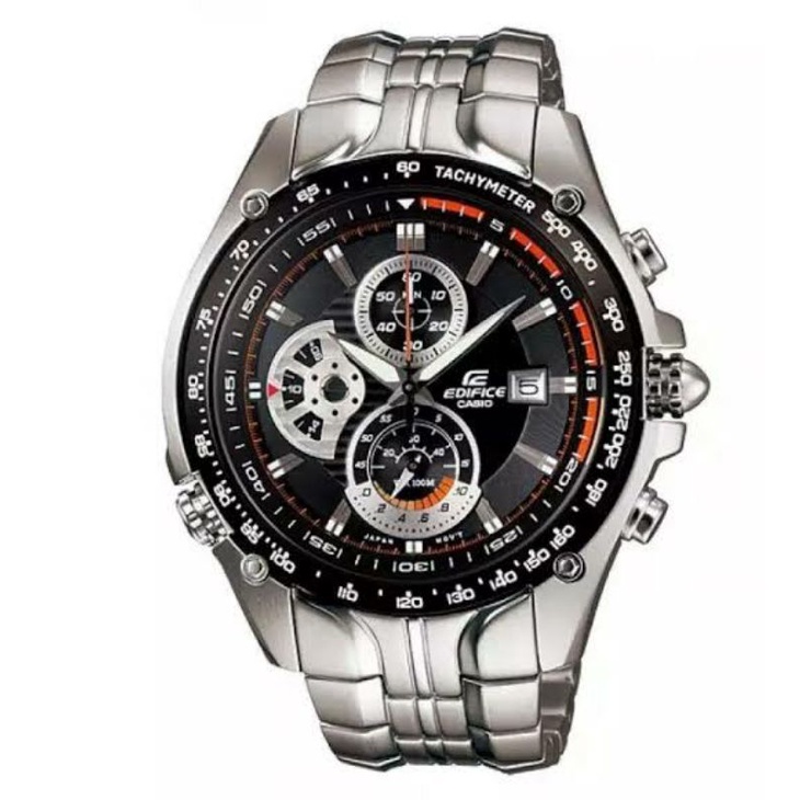 Jam Tangan Pria Merk Casio Edifice Type Efr-543 Silver Original Bm Free Box Set