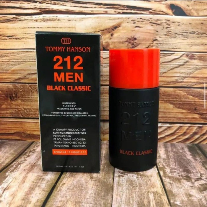 Parfum Pria 212 Men Tommy Hanson Black Classic 100 ML