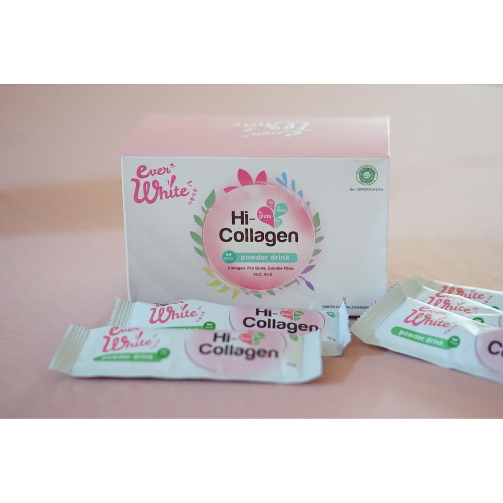 EVERWHITE Hi Collagen Powder Drink Ever White Drink Hi-Collagen
