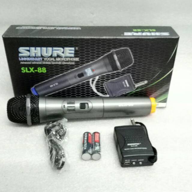 Shure Mic Microphone Single Wireles SLX-88 Suara Jernih