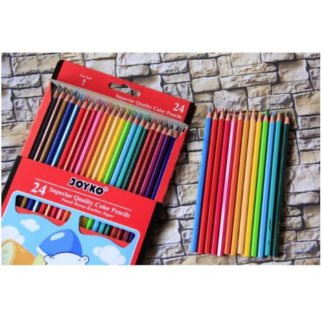 

MURAH - JOYKO COLOR PENCIL/ PENSIL WARNA CP-24PB/ 24 WARNA SUPERIOR QUALITY