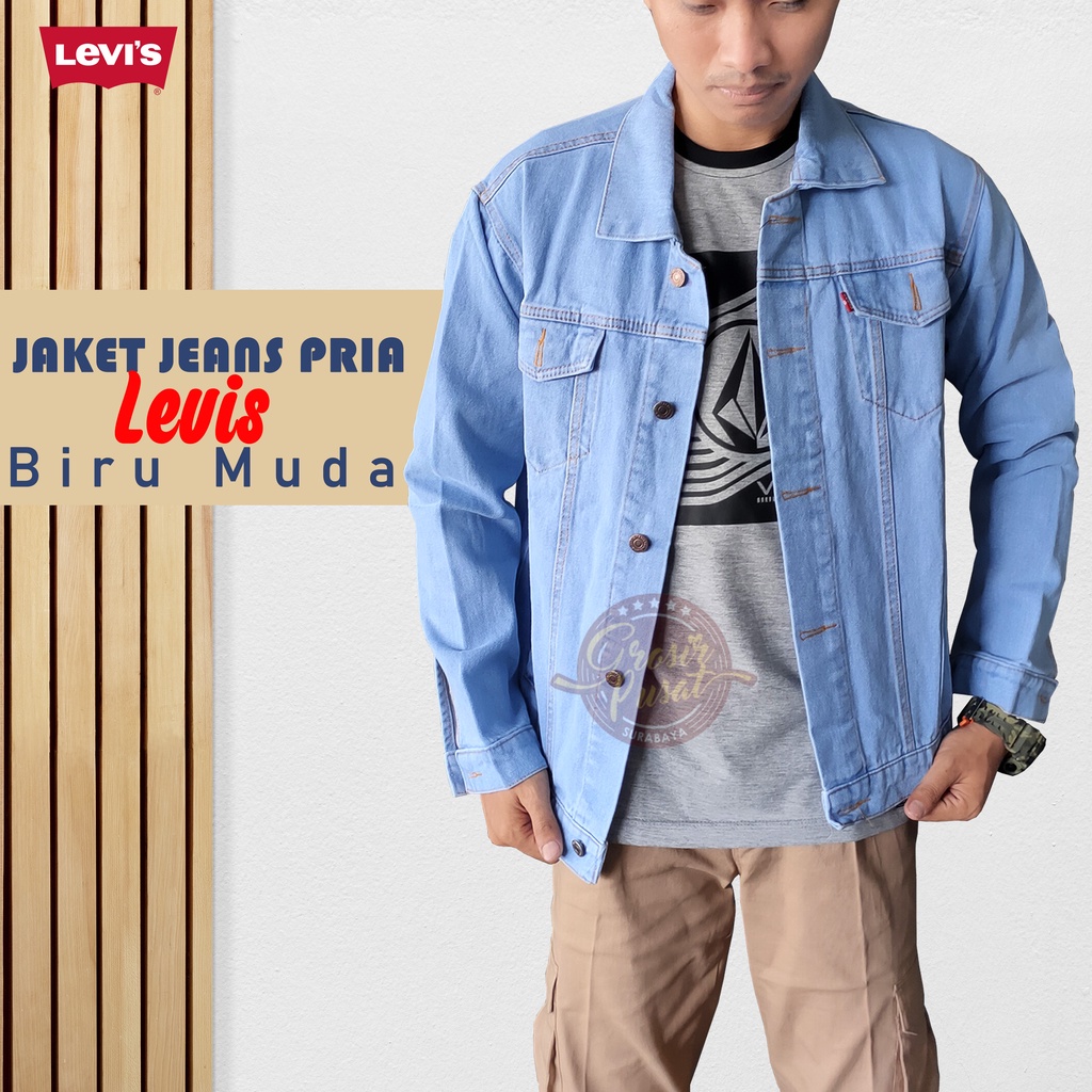 Jaket Jeans Merk LIVE S Premium Harga Termurah Ukuran M - XL