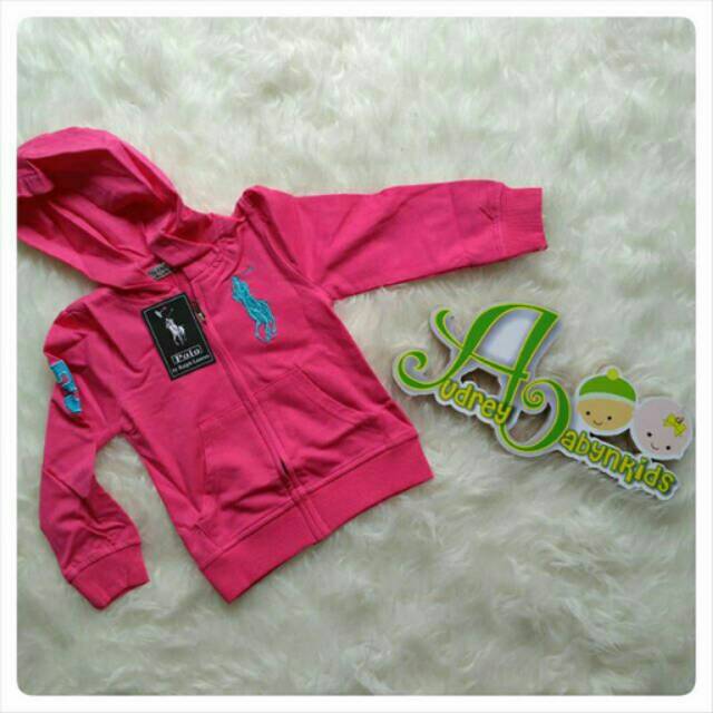 Jaket Anak Polo Pink