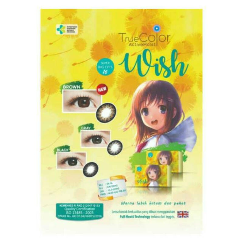 ❤ RATU ❤ Softlens True Color Wish Normal | Soflens True Colour Wish Big Eyes Dia 16mm