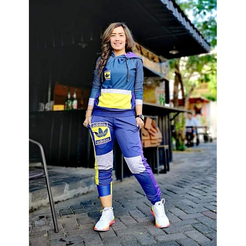 BAJU SENAM SXB SPORT ADIDAS SEAGATE SWEATSHIRT HOODIE HALF ZIPER AND JOGGER