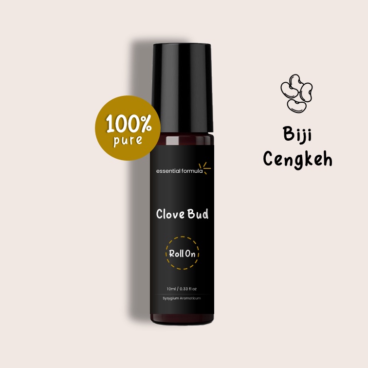 10ml Organic Clove Bud Essential Oil Roll On Biji Cengkeh Murni 100%