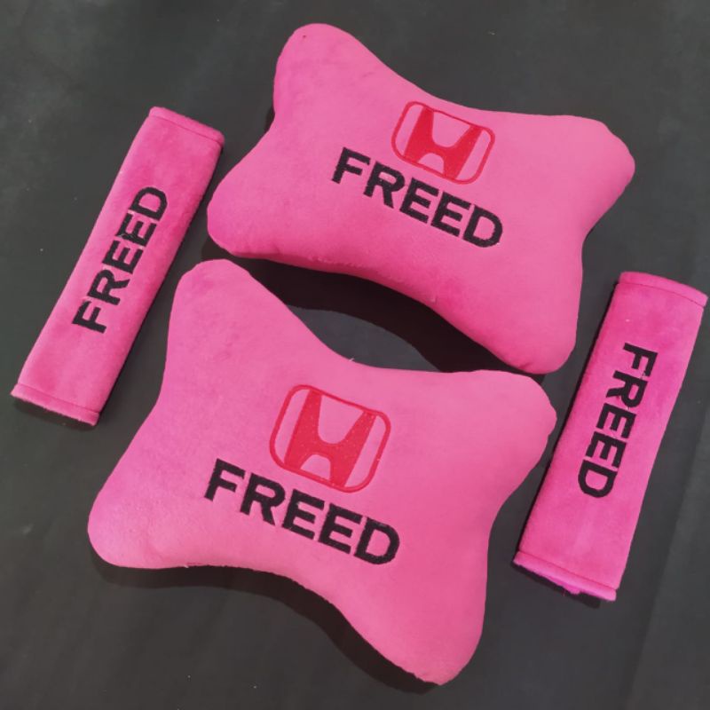 BANTAL MOBIL HONDA FREED PINK