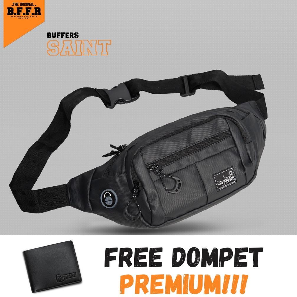 Tas Waistbag Pria Buffers Saint - Waterproof . , .,