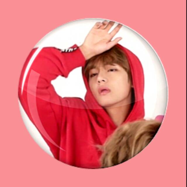 Pin button/brooch/badge/bros bt21 bts v taehyung vintage tumblr aesthetic aksesoris jaket